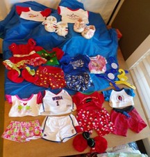 Lot of Miscellaneous BAB Build-a-Bear Workshop Teddy Bears/Animals Clothing