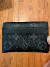 Louis Vuitton Mens Black/Gray Monogram Logo C...