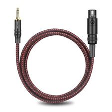 3.5mm TRS to 3-Pin Mini XLR Female Stereo Audio Cable for Camera and Headphones