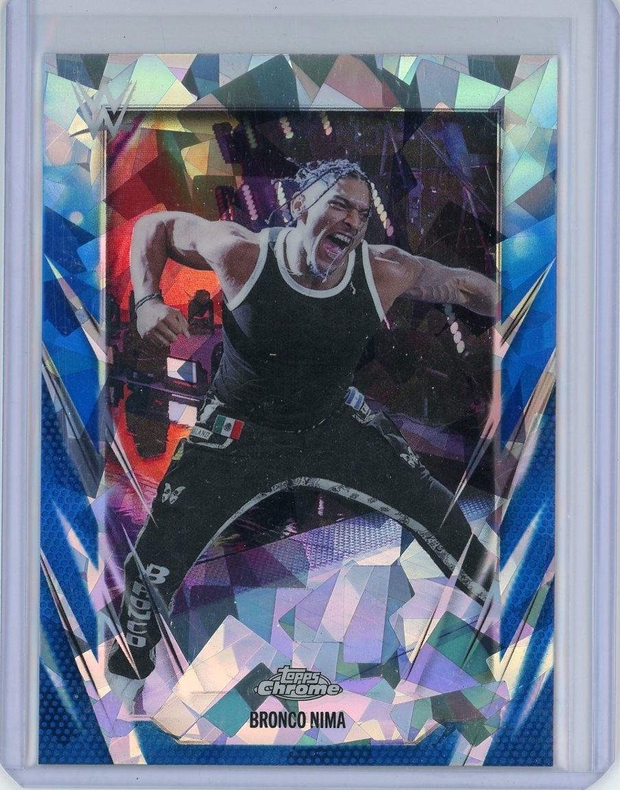 2026 Topps Chrome Sapphire WWE Wrestling #103 Bronco Nima Card