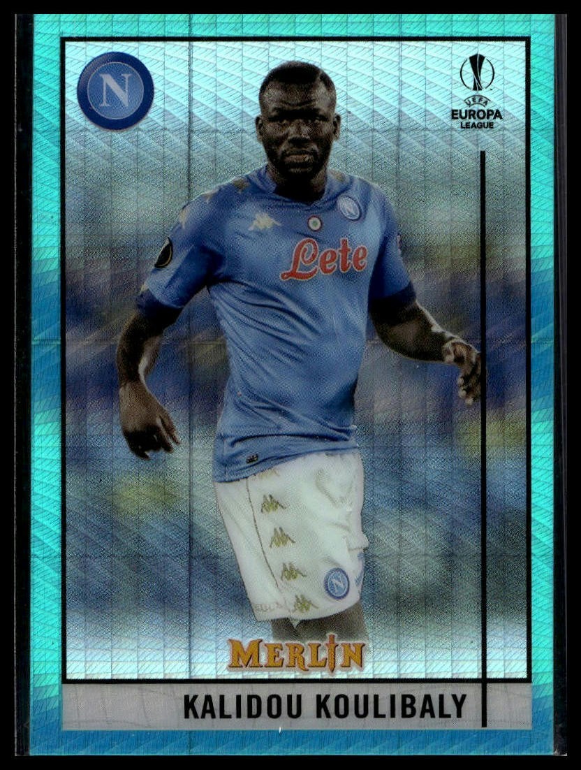 2020-21 Merlin UEFA Champions League #63 Kalidou Koulibaly Aqua Prism