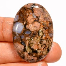 100% Natural Que-Sera Agate Oval Shape Cabochon Gemstone 37 Ct 35X24X5mm UG-5295