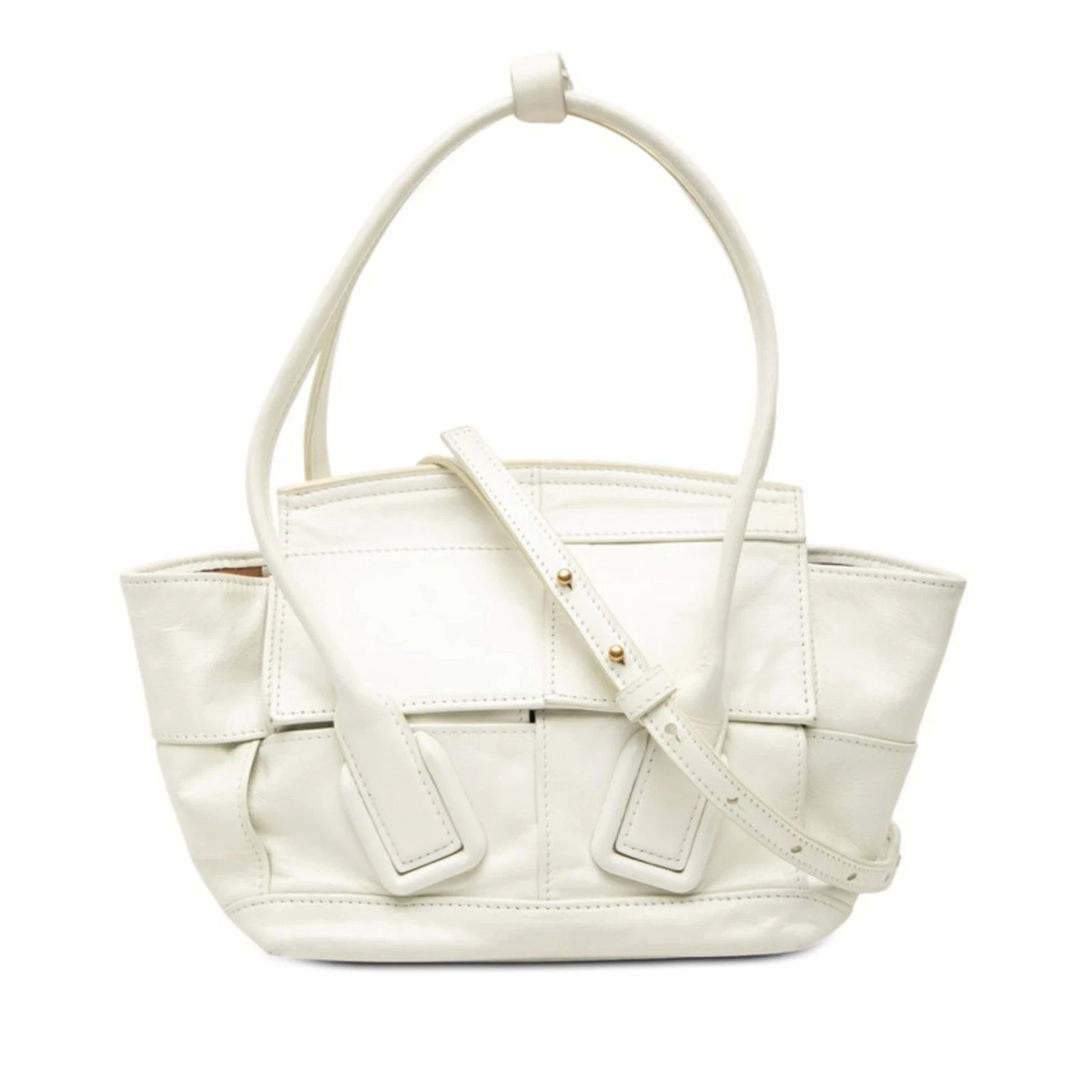 Bottega Veneta Maxi Intrecciato Arco Handbag Shoulder Bag 2-Way Wh... GZl1ikb7