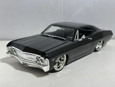 JADA BTM 1967 CHEVY IMPALA BLACK 1:24 DIECAST MODEL CAR NEW NO BOX