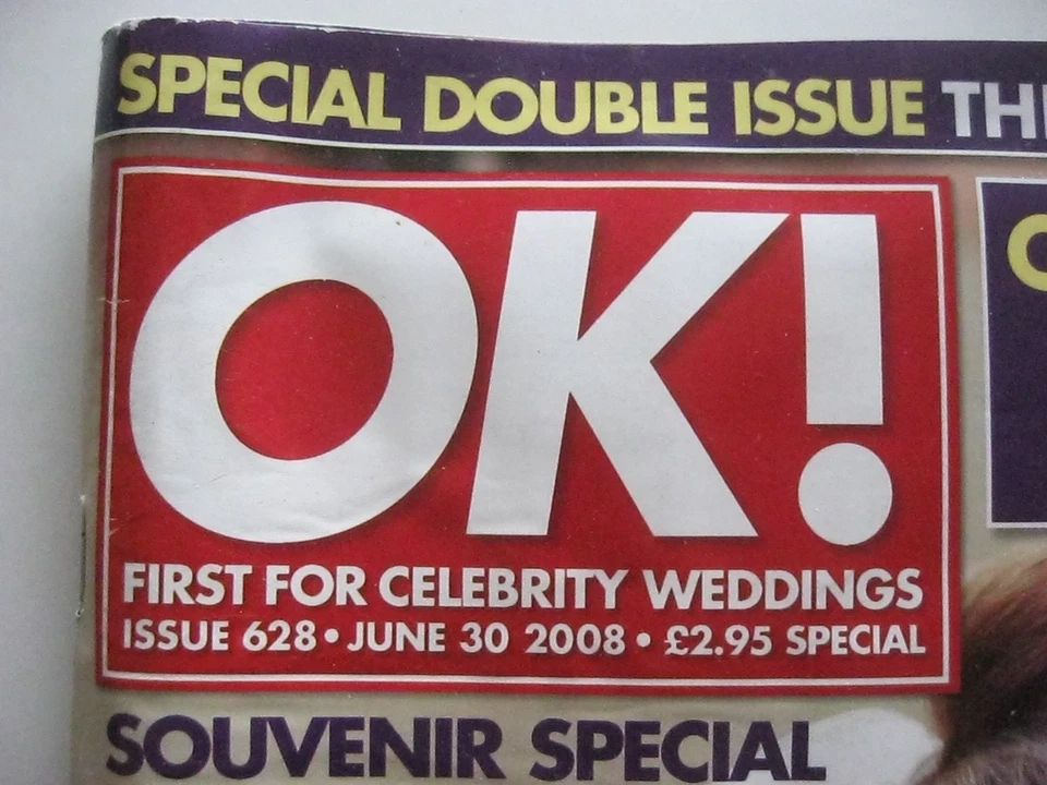 OK! Magazine. Double Issue 628. June 30 2008. Rooney Wedding. Magazine Only. - Image 2 of 4