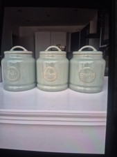 Sage Green Toaster Kettle And Canisters