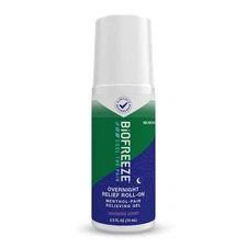 Biofreeze Menthol Overnight Roll-On Pain Relieving Gel 2.5 FL OZ. Free Ship