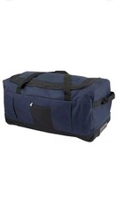 Large 80L Wheeled Holdall Bag Suitcases Wheels Luggage Travel Bag Trolley Navy