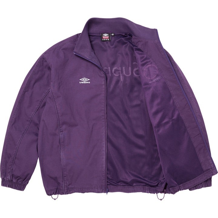 Size L - Supreme x Umbro Cotton Ripstop Track Jacket (Plum) image 3