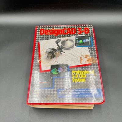 Vintage DesignCAD 3-D Professional CAD Software Boxed, Manual + Disks