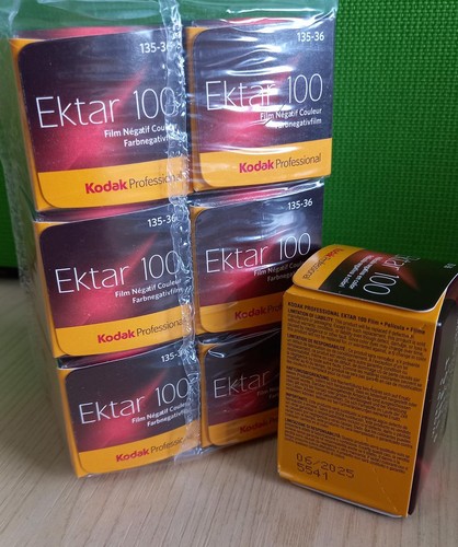 Kodak Ektar - 100ASA 135-36 Colour Negative Films - 06/25 Exp. - 7 films
