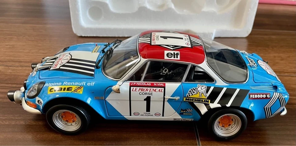 Renault Alpine A110 1973 Tour de Corse #1 (1/18 Scale Kyosho Original KS08485A) - Image 4 of 4