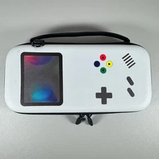 Retro Style Travel Case for Nintendo Switch & OLED | Hard Shell w/Shoulder Strap