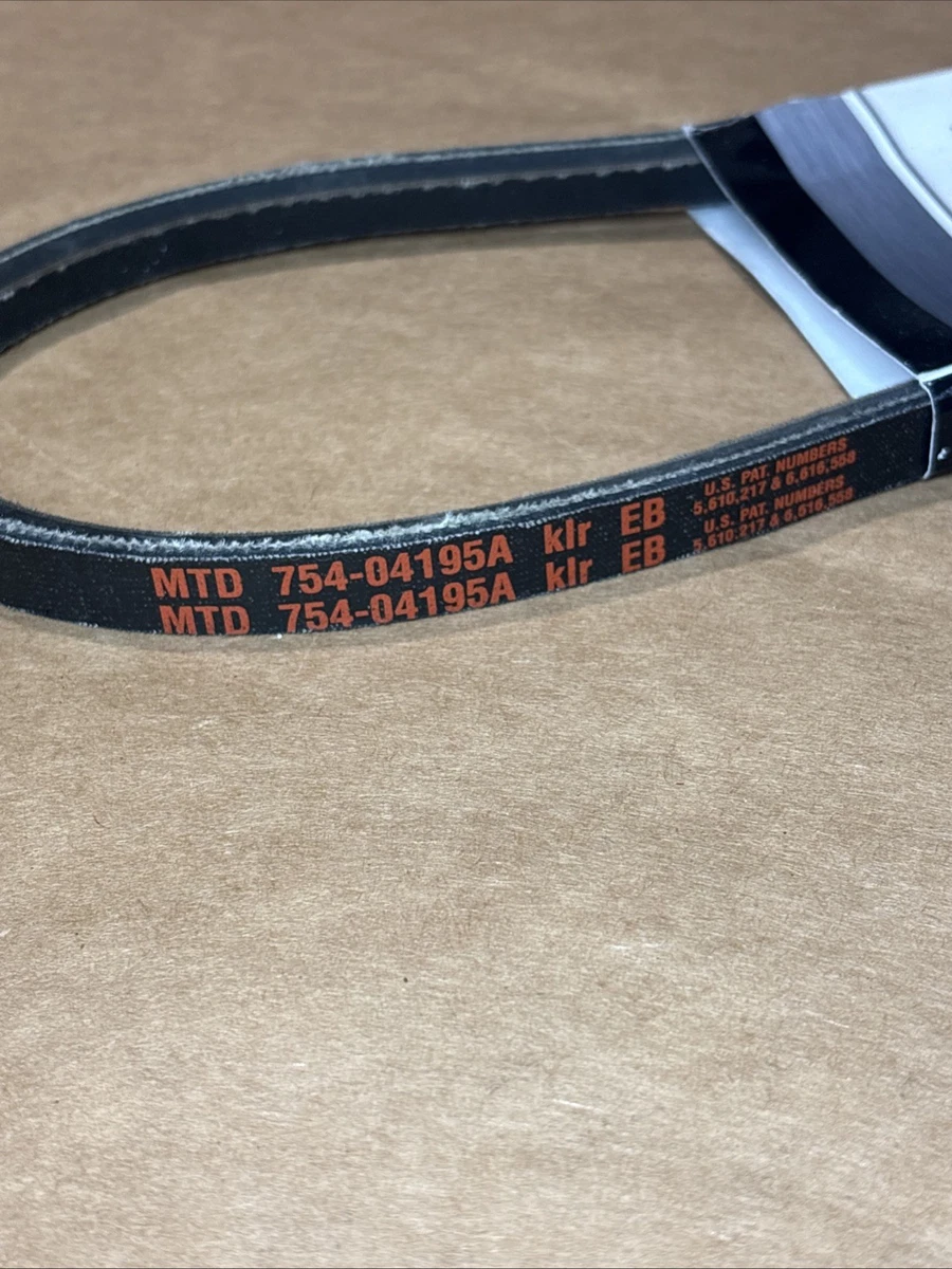 OEM MTD Cub Cadet Troy Bilt Snow Thrower Auger Belt 954-04195A 754-04195 126918 photo 3
