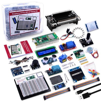 GeeekPi Raspberry Pi Pico WH IoT Starter Kit Raspberry Pi Pico W Ultimate Kit wi