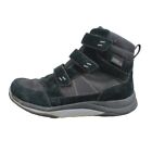 Ll Bean Men's Tek 2.5 Black Suede Fabric Hook & Loop Mid Snow Sneakers 8.5 W
