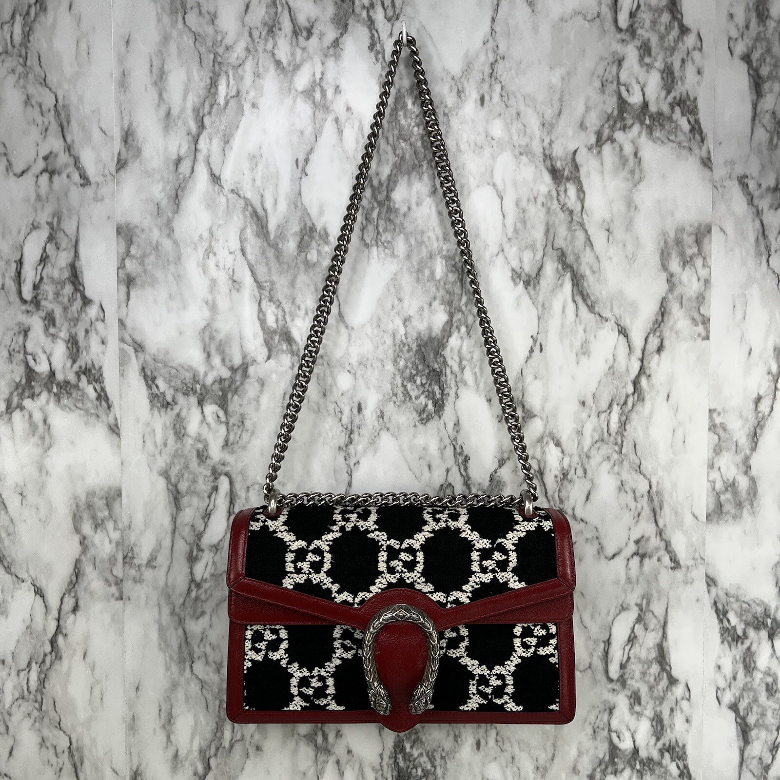 Gucci Dionysus Small Tweed Shoulder Bag Purse Handbag… Gem