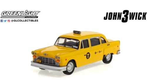 Greenlight 86607 1/43 John Wick 1974 Checker Motors Marathon N.Y.C. Taxi
