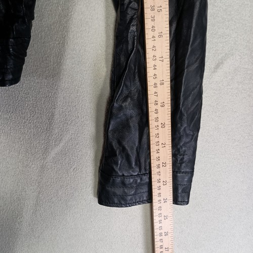 Rock & Republic Moto Jacket Womens L Faux Vegan Leather Zip Biker Grunge Punk - Picture 7 of 10