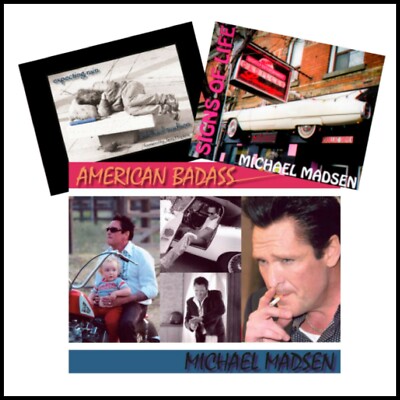 Actor MICHAEL MADSEN paperback poetry books, American Badass, Signs of Life, NEW