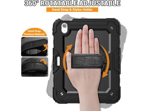 Case for iPad Air 11 inch M3 2025 M2 2024 with Screen Protetor Stand Hand Strap - 第 3/14 張圖片