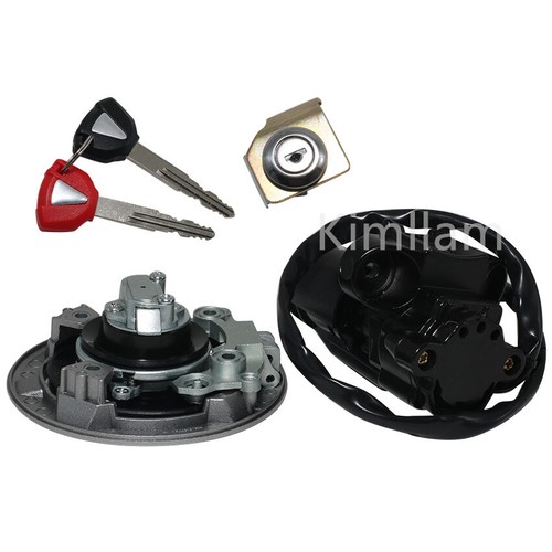 Ignition Key Switch Lock Set for Kawasaki EX400 Ninja 400 18-23/ER400 Z400 19-22 - Picture 4 of 8