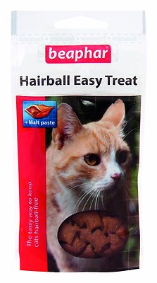 BEAPHAR KATZENHAARBALLEN EASY TREAT Katzenkätzchen Langhaarrassen 35g 6er Packungen