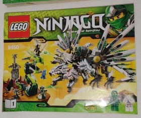 LEGO NINJAGO 9450 INSTRUCTIONS BOOKLETS 1 & 3 ONLY - Missing Booklet 2