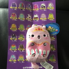 CATS vs PICKLES TIARA 192 Bean Bag Plush 4" NEW WITH TAG Purple Series