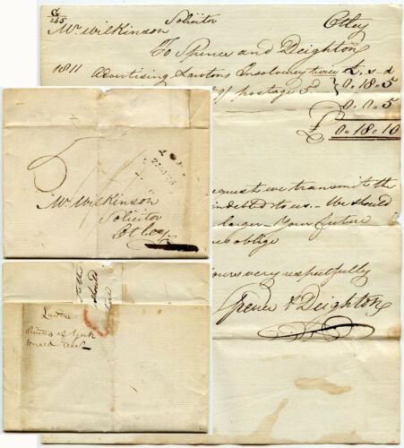 CHRISTMAS DAY 1811 YORK POSTMARK to WILKINSON from HERALD NEWSPAPER - Picture 1 of 5