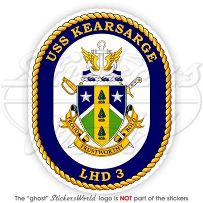USS Kearsarge LHD-3 Abzeichen US MARINE Amphibisches Angriffsschiff Aufkleber
