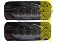 LED Seitenblinker für Opel Omega B Stufenheck Caravan schwarz smoke