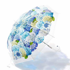 FELISSIMO YOU MORE Hydrangea Umbrella Light Blue Polyethylene  39.3in JAPAN NEW