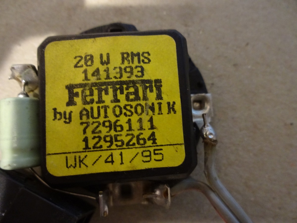 Ferrari488SPDです Ferrari 348-355 - Loud Speaker Tweeter- P/N 141393 | eBay