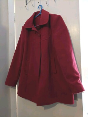 F&F Red Ladies Winter Coat Size 16 UK