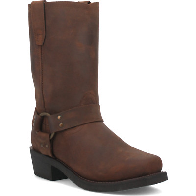 Dingo Men's Dark Brown Dean Leather Harness Boots DI19074-BN62