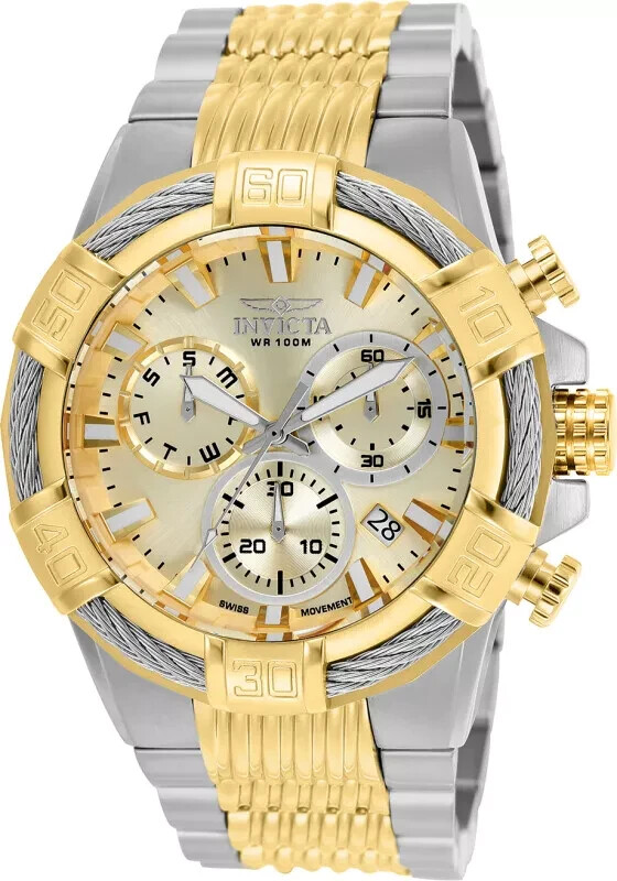 いのりん Invicta 25864 51mm Gold Silver Stainless Steel Case Gold