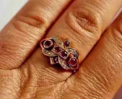 2Ct Round Lab-Created Pink Ruby Women's Wedding Ring 14K Yellow Gold Plated