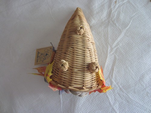 Annalee #3172 Pilgrim Mouse Doll with Gray Hat in Cornucopia - Picture 3 of 3