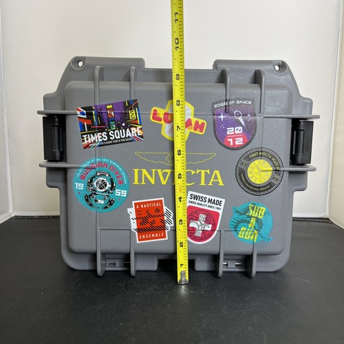 Invicta 3 SLOT Impact Watch Case Storage Collector Dive WaterProof DC8PATCH Grey - Bild 11 von 13