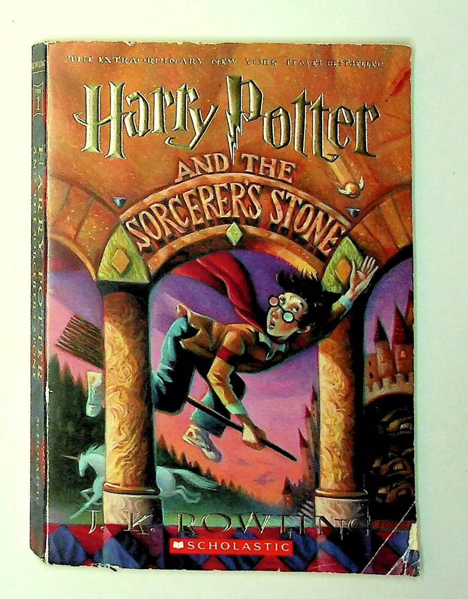 Harry Potter and the Sorcerer's Stone Scholastic Paperback 1st Ed 2nd Print  1999