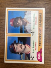 1981 Topps - League Leaders Steve Carlton, Len Barker #6