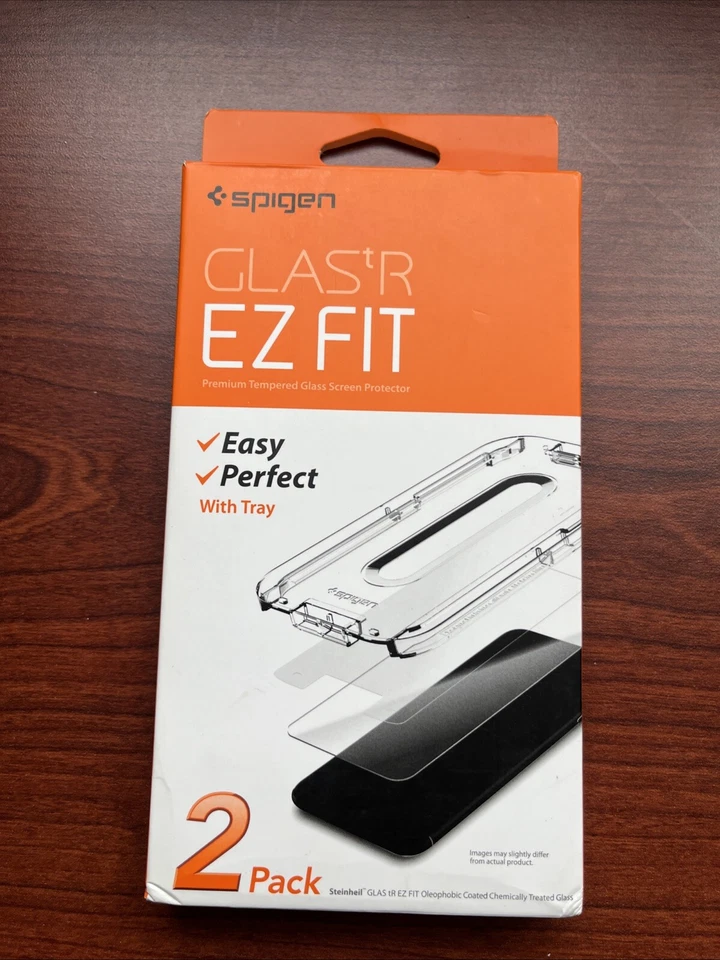 2件装Spigen GlastR EZ Fit钢化玻璃屏幕保护膜适用于iPhone 8 Plus — 第 3/4 张图片