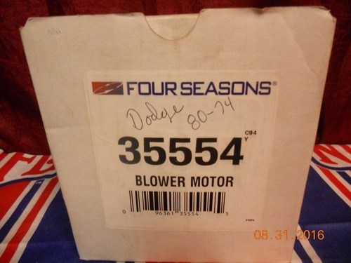 Four Seasons 35554 New Blower Motor Without Wheel JUL 1770 DS 1288 B3 - Picture 2 of 2