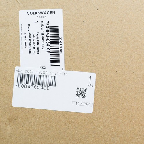 NEW VW TRANSPORTER T5 RIGHT SIDE SLIDING REMOTE CONTROL LOCK 7E0843654CE - Picture 10 of 11