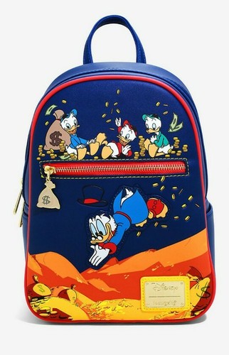 Loungefly Disney DuckTales Mini Backpack and Cardholder Scrooge McDuck NEW - Picture 2 of 8
