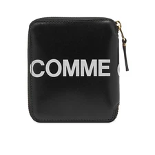 COMME DES GARCONS CDG HUGE LOGO WALLET BLACK SA2100HL