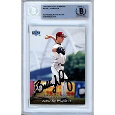 Billy Wagner Signed 1995 Upper Deck Minors #60 Beckett BAS Slabbed Astros Auto