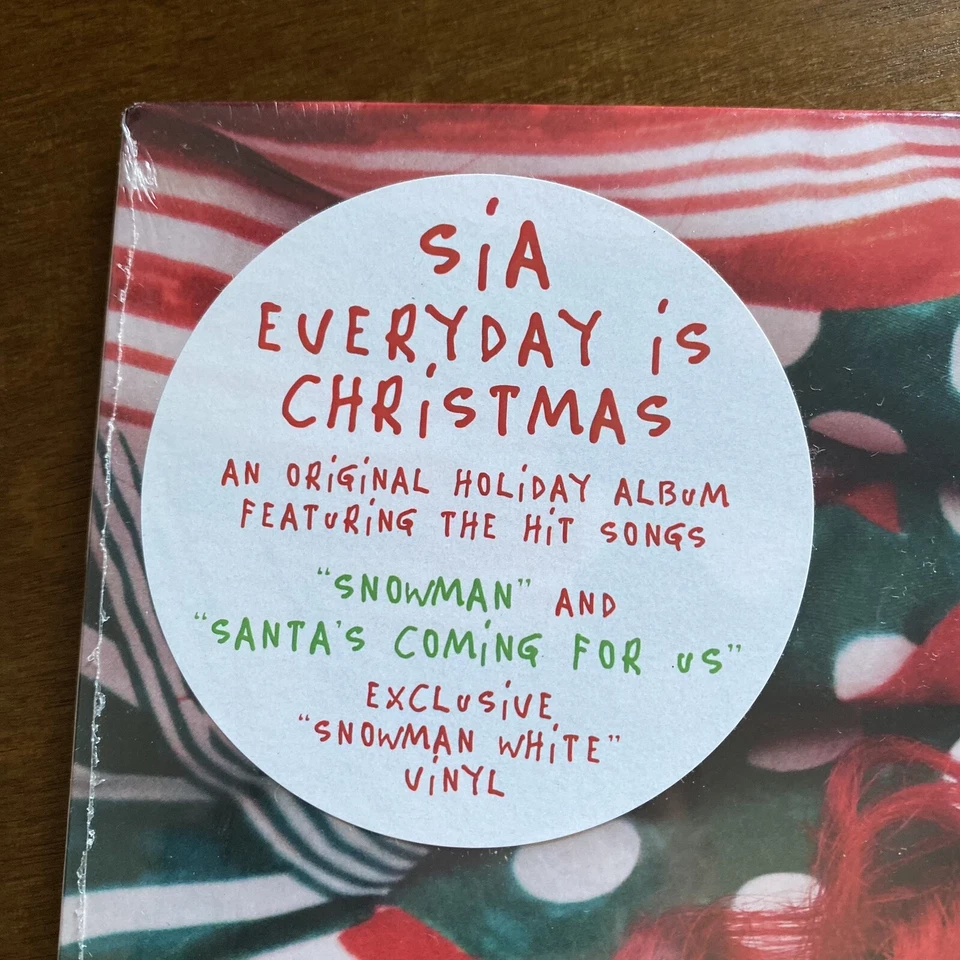 SIA Everyday is Christmas SNOWMAN WHITE COLORED VINYL sealed NEW MINT - Image 2 of 3