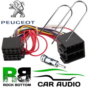 PEUGEOT 307 2001 - 2005 stereo auto radio ISO Harness Lead Adattatore